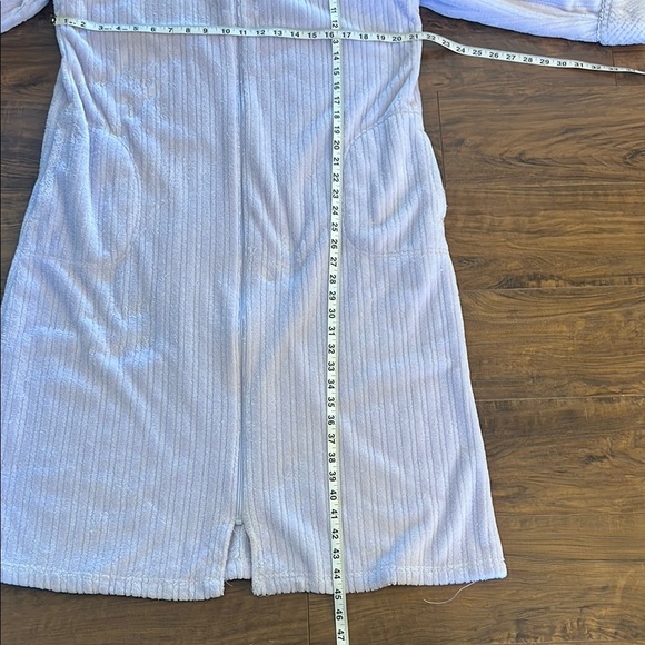Oscar de la Renta Lavender Long Robe Luxurious Intimates, Sz S/M - Picture 10 of 12